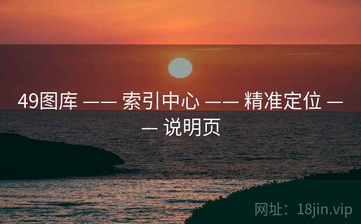 49图库 —— 索引中心 —— 精准定位 —— 说明页